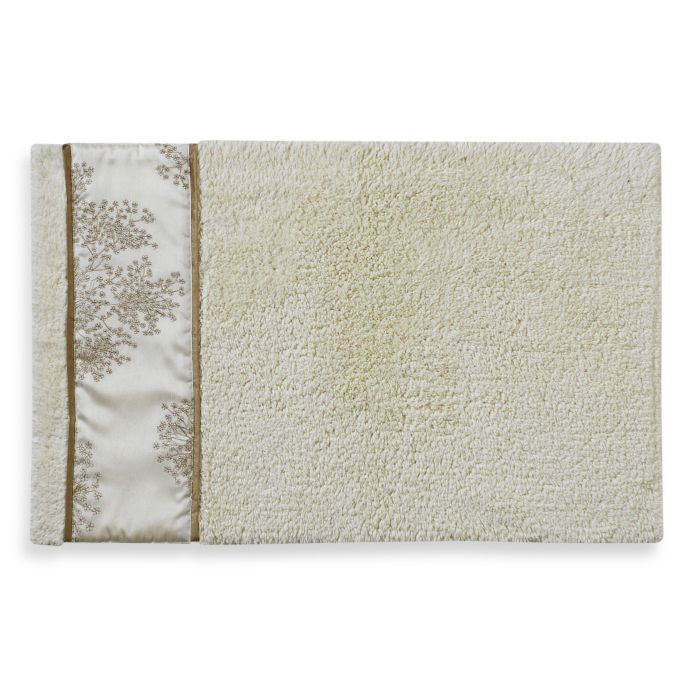 Laura Ashley Eleanora Bath Rug in Gold/Cream Bed Bath & Beyond