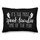 Alternate image 0 for Designs Direct Spook-tacular Time Oblong Throw Pillow in Black