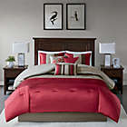 Alternate image 1 for Madison Park Amherst 7-Piece Queen Comforter Set in Red