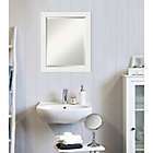 Alternate image 3 for Amanti Art Vanity 19-Inch x 23-Inch Narrow Framed Bathroom Vanity Mirror in White