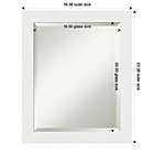 Alternate image 6 for Amanti Art Vanity 19-Inch x 23-Inch Narrow Framed Bathroom Vanity Mirror in White
