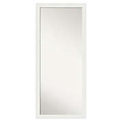 Amanti Art Vanity Framed Full Length Floor/Leaner Mirror in White