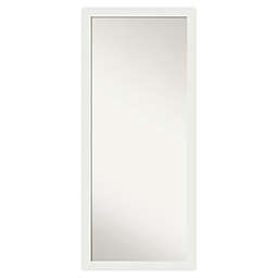 Amanti Art Vanity 27-Inch x 63-Inch Framed Full Length Floor/Leaner Mirror in White