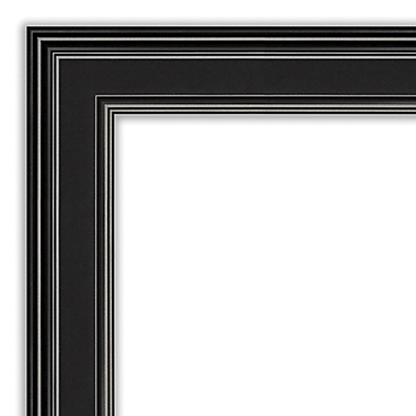Amanti Art Ridge 24-Inch x 30-Inch Framed Bathroom Vanity Mirror in Black. View a larger version of this product image.