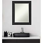 Alternate image 4 for Amanti Art Ridge 24-Inch x 30-Inch Framed Bathroom Vanity Mirror in Black