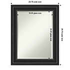 Alternate image 5 for Amanti Art Ridge 24-Inch x 30-Inch Framed Bathroom Vanity Mirror in Black