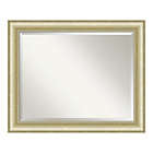 Alternate image 0 for Amanti Art Textured Light 33-Inch x 27-Inch Framed Bathroom Vanity Mirror in Gold