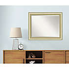 Alternate image 4 for Amanti Art Textured Light 33-Inch x 27-Inch Framed Bathroom Vanity Mirror in Gold