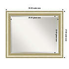 Alternate image 5 for Amanti Art Textured Light 33-Inch x 27-Inch Framed Bathroom Vanity Mirror in Gold