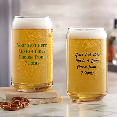 Write Your Own Custom Printed 16 oz. Beer Can Glass. View a larger version of this product image.