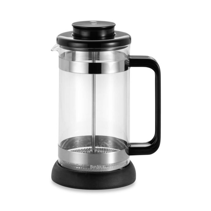 BonJour® Riviera 8-Cup French Press with Coaster and Coffee Scoop | Bed