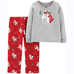carter's® 2-Piece Unicorn Fleece Toddler Top and Pant Set