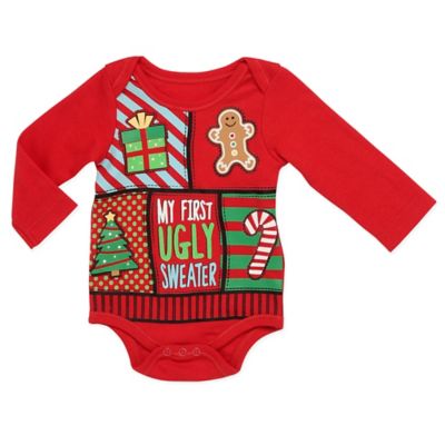 baby's first ugly christmas sweater