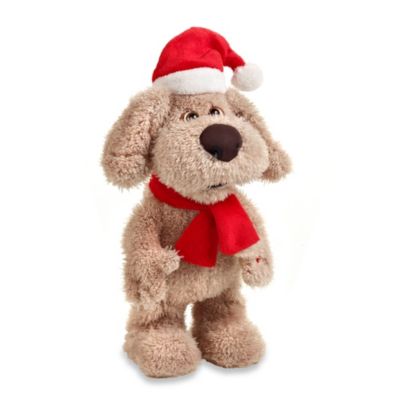 christmas dog plush