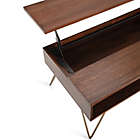 Alternate image 4 for Simpli Home Hunter Solid Mango Wood Lift Top Coffee Table in Umber Brown