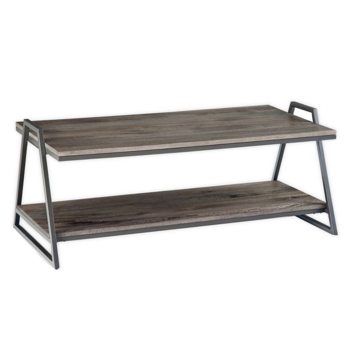 Simpli Home Braxton Wood Coffee Table In Carbon Bed Bath And Beyond Canada
