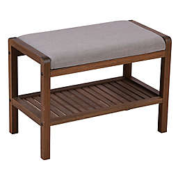 Eccostyle Solid Bamboo Padded Bench