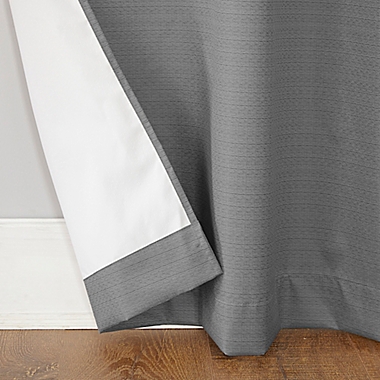 Sun Zero&reg; Cooper Thermal Insulated 84-Inch Room Darkening Curtain Panel in Grey (Single). View a larger version of this product image.