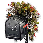 National Tree 3-Foot Wintry Pine Collection Pre-Lit Mailbox Swag