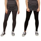 Alternate image 0 for Motherhood Maternity&reg; Medium 2-Pack BumpStart Under Belly Maternity Leggings in Black/Grey