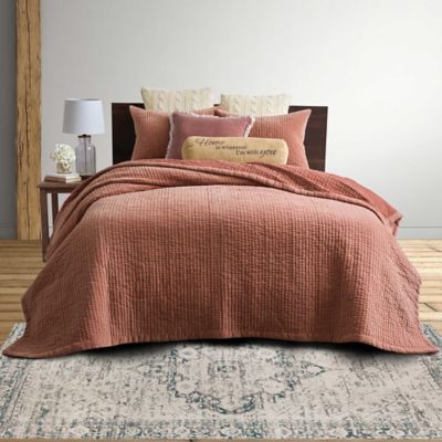 Pink Velvet Quilt Bed Bath Beyond