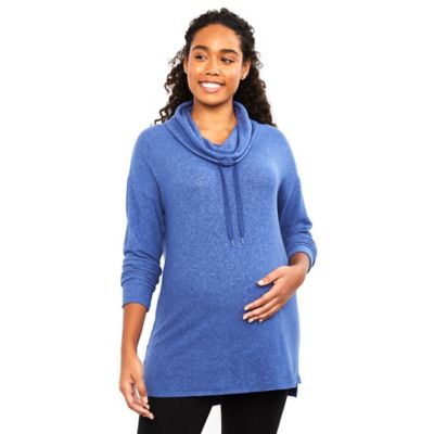 maternity cowl neck sweatshirt