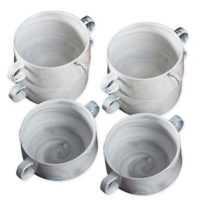 Certified International Marble Soup Crocks (Set of 6) image