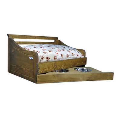 IconicPet Wooden Pet Bed With Feeder | Bed Bath And Beyond Canada