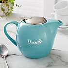 Alternate image 1 for Classic Celebrations Personalized 30 oz. Turquoise Teapot
