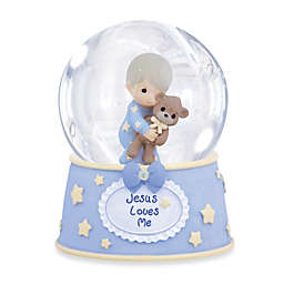 Precious Moments® Jesus Loves Me Boy with Teddy Musical Water Globe