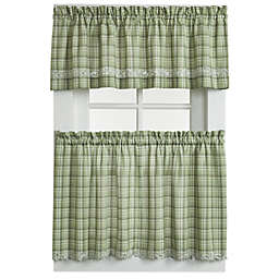 Dover Window Curtain Tier Pair in Green