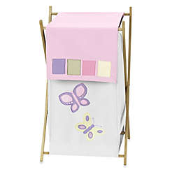 Sweet Jojo Designs® Butterfly Laundry Hamper in Pink/Purple