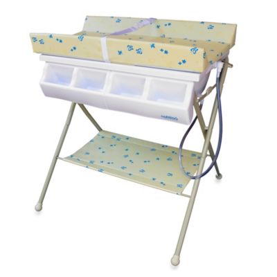 baby changing table with bath