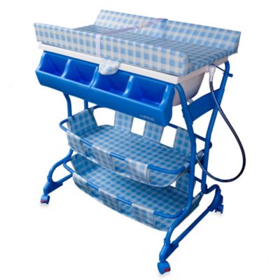 baby bath changing table combo