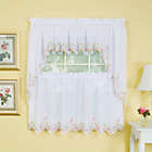 Alternate image 0 for Isabella Window Curtain Tier Pairs in White/Rose
