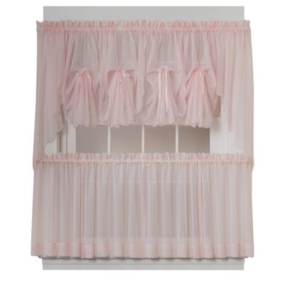 Emelia Window Curtain Fan Valance In Rose Bed Bath Beyond