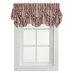 Gabrielle 16-Inch Tucked Pleat Valance in Rust