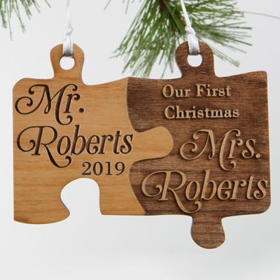 personalized christmas ornaments mr and mrs