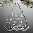 Alternate image 0 for Family Tree Engraved Glass Ornament
