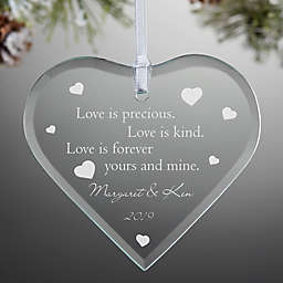Love is Precious Keepsake Christmas Ornament