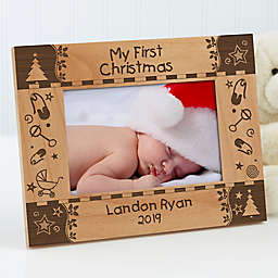 "My First Christmas" 4-Inch x 6-Inch Picture Frame