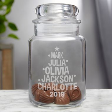 Christmas Family Tree Candy Jar. View a larger version of this product image.