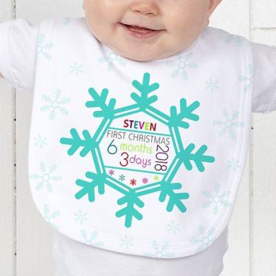 baby's 1st christmas bib