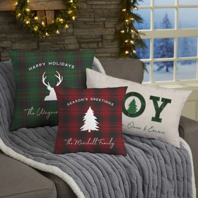 christmas pillows bed bath and beyond