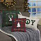 Alternate image 0 for Christmas Plaid Personalized Plaid Throw Pillow Collection