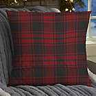 Alternate image 1 for Christmas Plaid Personalized Plaid Throw Pillow Collection