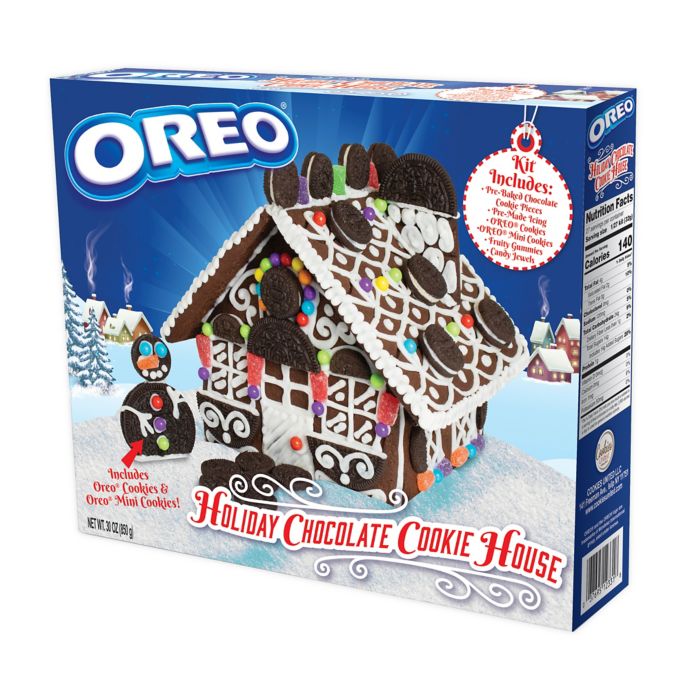 Cookies United 30 Oz Oreo Holiday Chocolate Cookie House Bed Bath Beyond