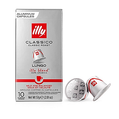 illy&reg; Classico Lungo Coffee Espresso Capsules 10-Count. View a larger version of this product image.