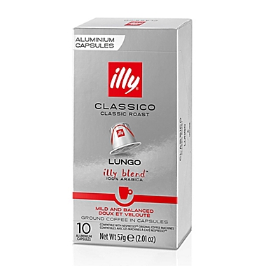 illy&reg; Classico Lungo Coffee Espresso Capsules 10-Count. View a larger version of this product image.