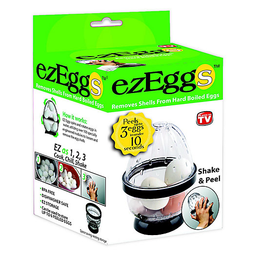 Alternate image 1 for ezEggs 3 Egg Peeler in Black